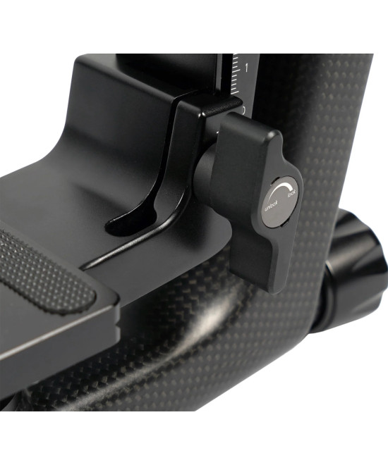 Testa Gimbal PH-10 in Fibra di Carbonio e Alluminio