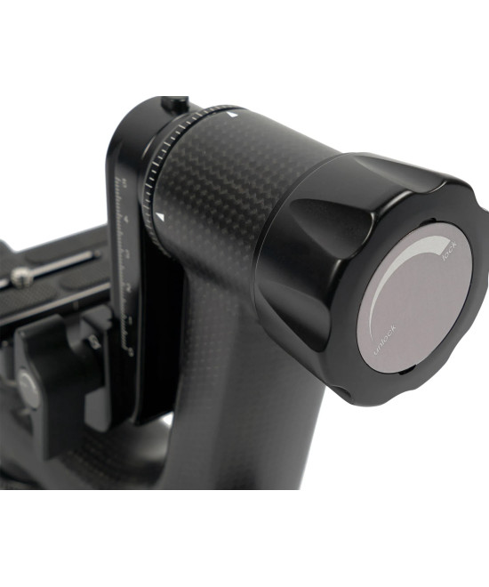 Testa Gimbal PH-10 in Fibra di Carbonio e Alluminio