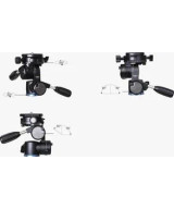 SIRUI FD-01 testa per treppiede Nero Universal Panoramica