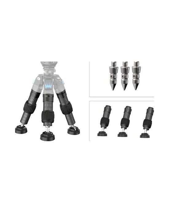 Treppiede con Tre Tubi Mini in Carbonio per Treppiede SVS60
