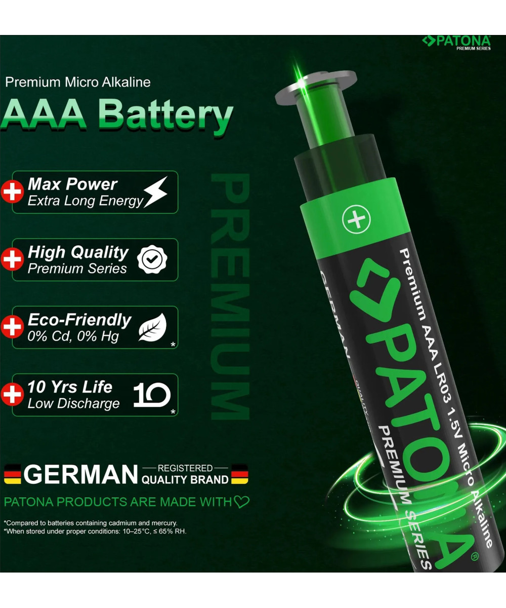 PREMIUM 10 PIECES ALKALINE AAA MICRO LR03 BATTERY