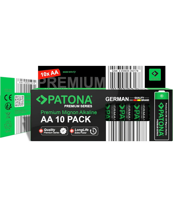 PREMIUM 10 PIECES ALKALINE AA MIGNON LR06 BATTERY