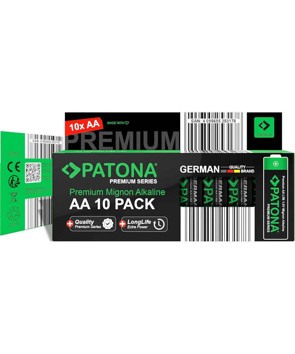 PREMIUM 10 PIECES ALKALINE AA MIGNON LR06 BATTERY