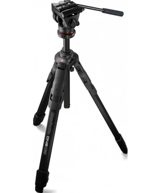 ONE Treppiede in Alluminio con Testa Fluida 500X