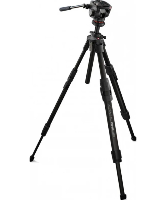 ONE Treppiede in Alluminio con Testa Fluida 500X