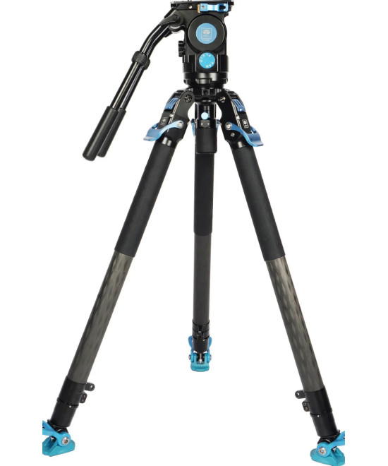 Kit treppiede video professionale SVT75 + SVH15 LITE Rapid in fibra di carbonio