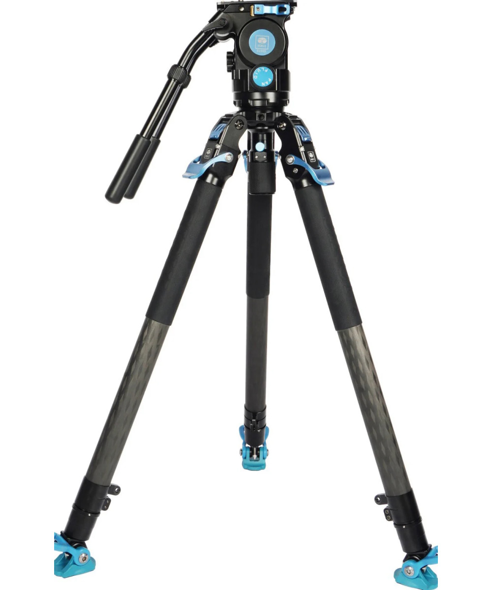Kit treppiede video professionale SVT75 + SVH15 LITE Rapid in fibra di carbonio