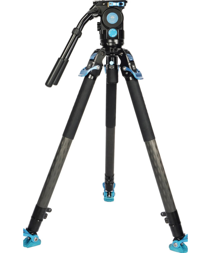 Kit treppiede video professionale SVT75 + SVH15 LITE Rapid in fibra di carbonio