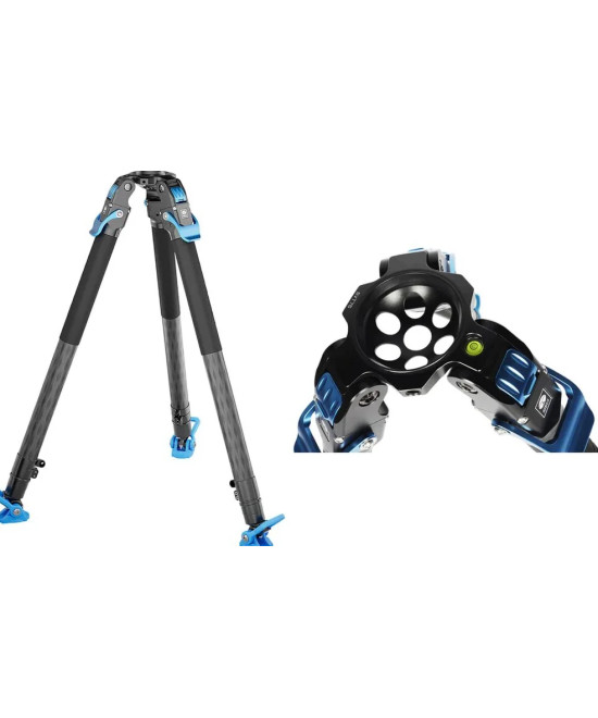 Kit treppiede video professionale SVT75 + SVH15 LITE Rapid in fibra di carbonio