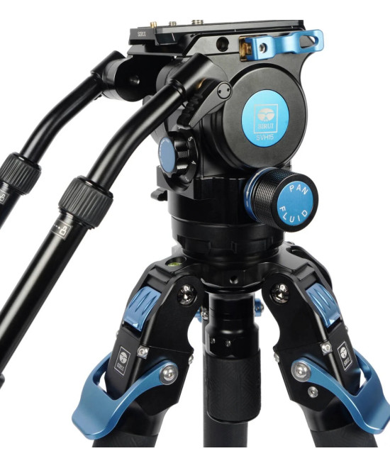 Kit treppiede video professionale SVT75 + SVH15 LITE Rapid in fibra di carbonio