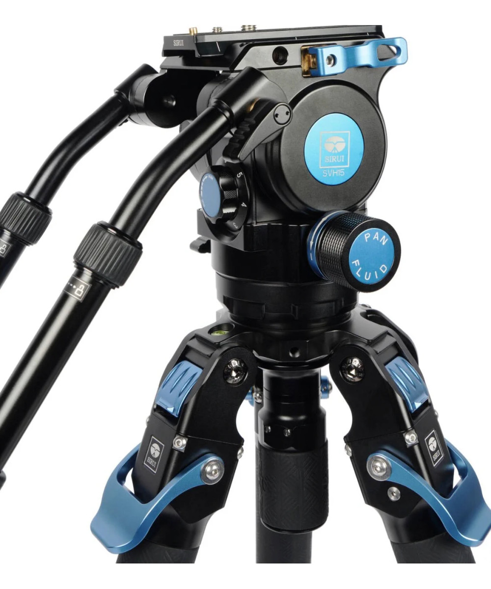 Kit treppiede video professionale SVT75 + SVH15 LITE Rapid in fibra di carbonio