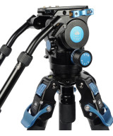 Kit treppiede video professionale SVT75 + SVH15 LITE Rapid in fibra di carbonio