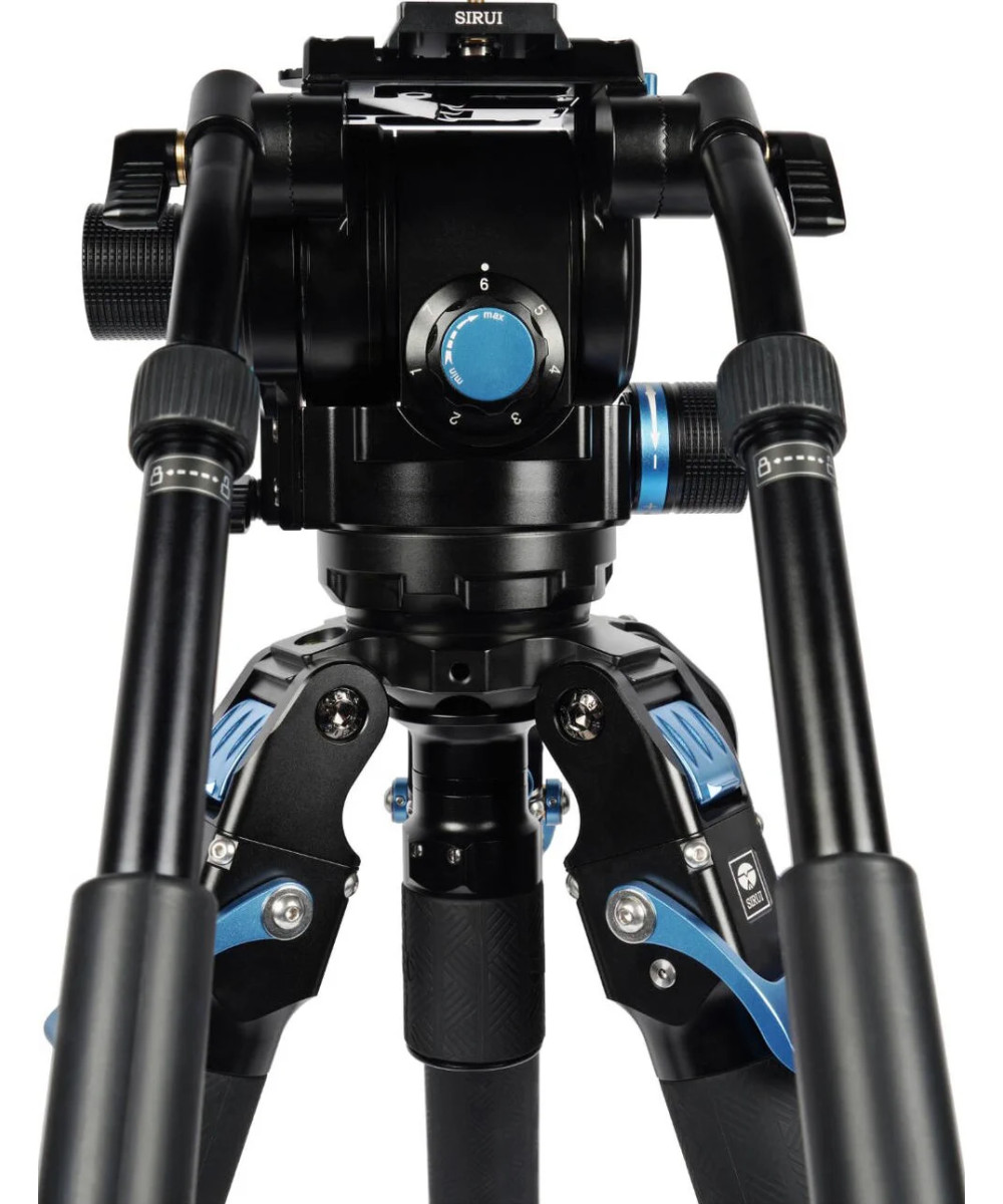 Kit treppiede video professionale SVT75 + SVH15 LITE Rapid in fibra di carbonio