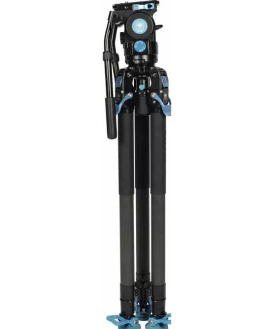 Kit treppiede video professionale SVT75 + SVH15 LITE Rapid in fibra di carbonio