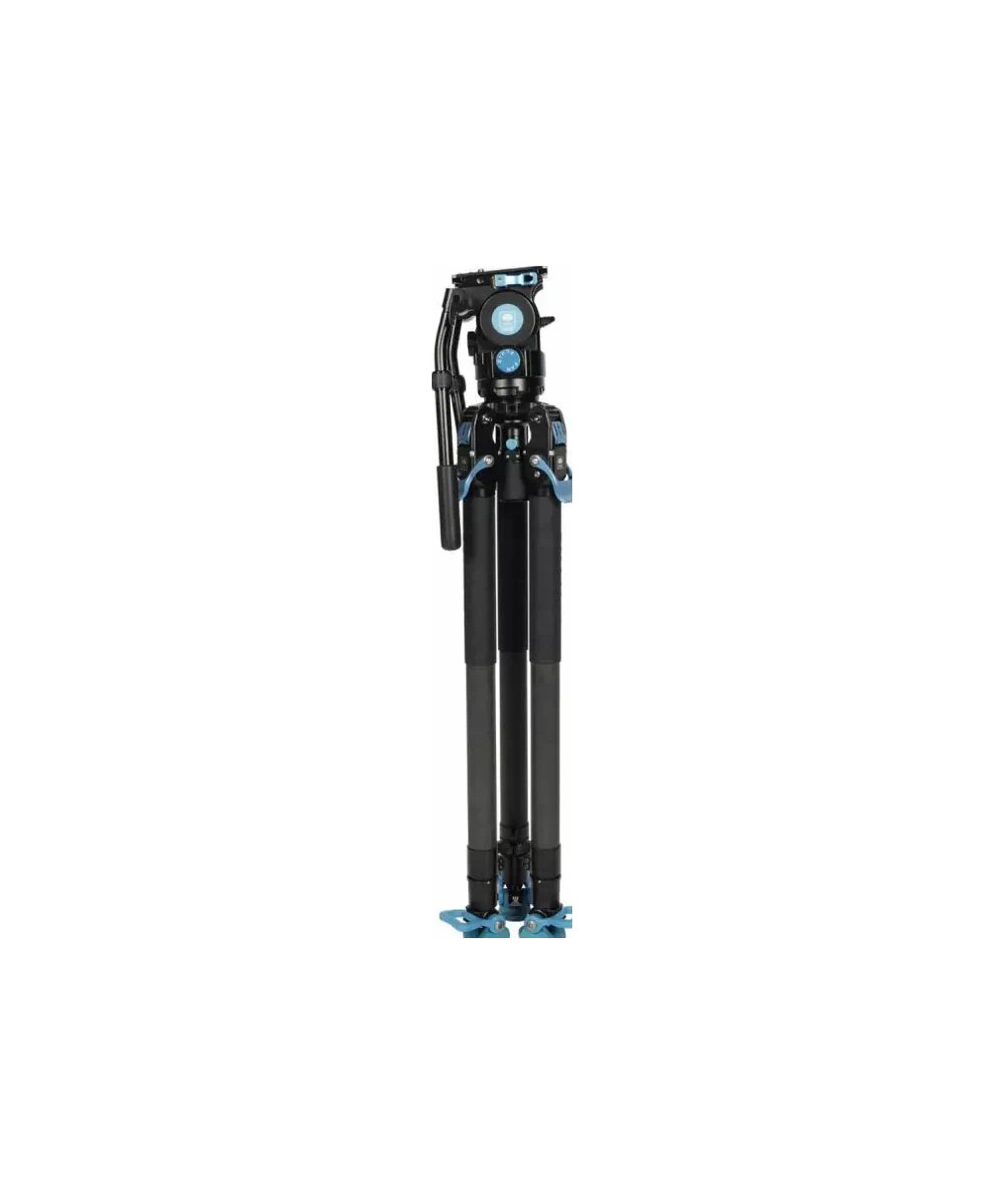 Kit treppiede video professionale SVT75 + SVH15 LITE Rapid in fibra di carbonio