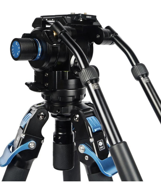 Kit treppiede video professionale SVT75 + SVH15 LITE Rapid in fibra di carbonio