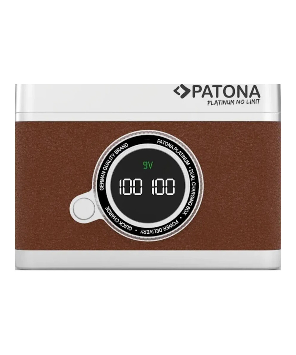 PLATINUM RETRO DUAL CHARGING CASE USB-C FOR SONY NP-FZ100