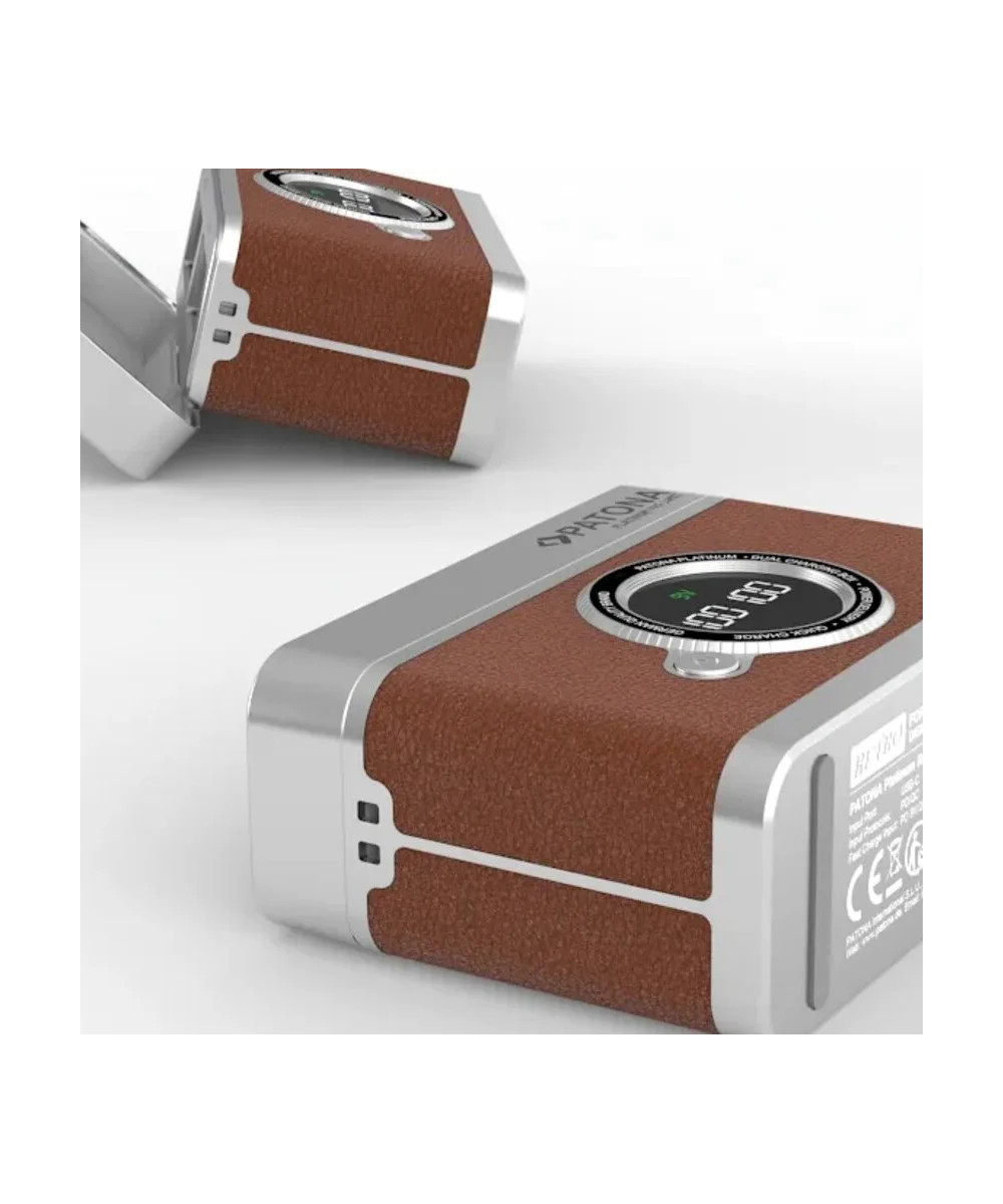 PLATINUM RETRO DUAL CHARGING CASE USB-C FOR SONY NP-FZ100