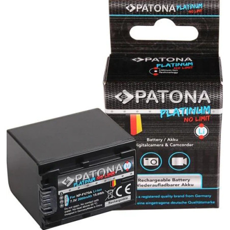 PATONA BATTERY PLATINUM SONY NP-FV70 FDR-AX40 FDR-AX45 FDR-CX680 NEX-VG30