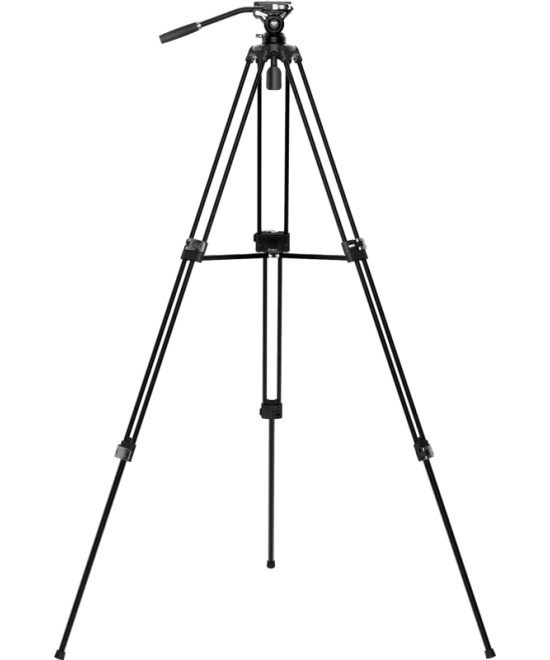 EL-VT01 TREPPIEDE BROADCAST CON TESTA VIDEO SU BASE LIVELLANTE 75MM