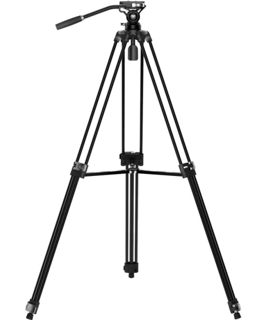 EL-VT01 TREPPIEDE BROADCAST CON TESTA VIDEO SU BASE LIVELLANTE 75MM
