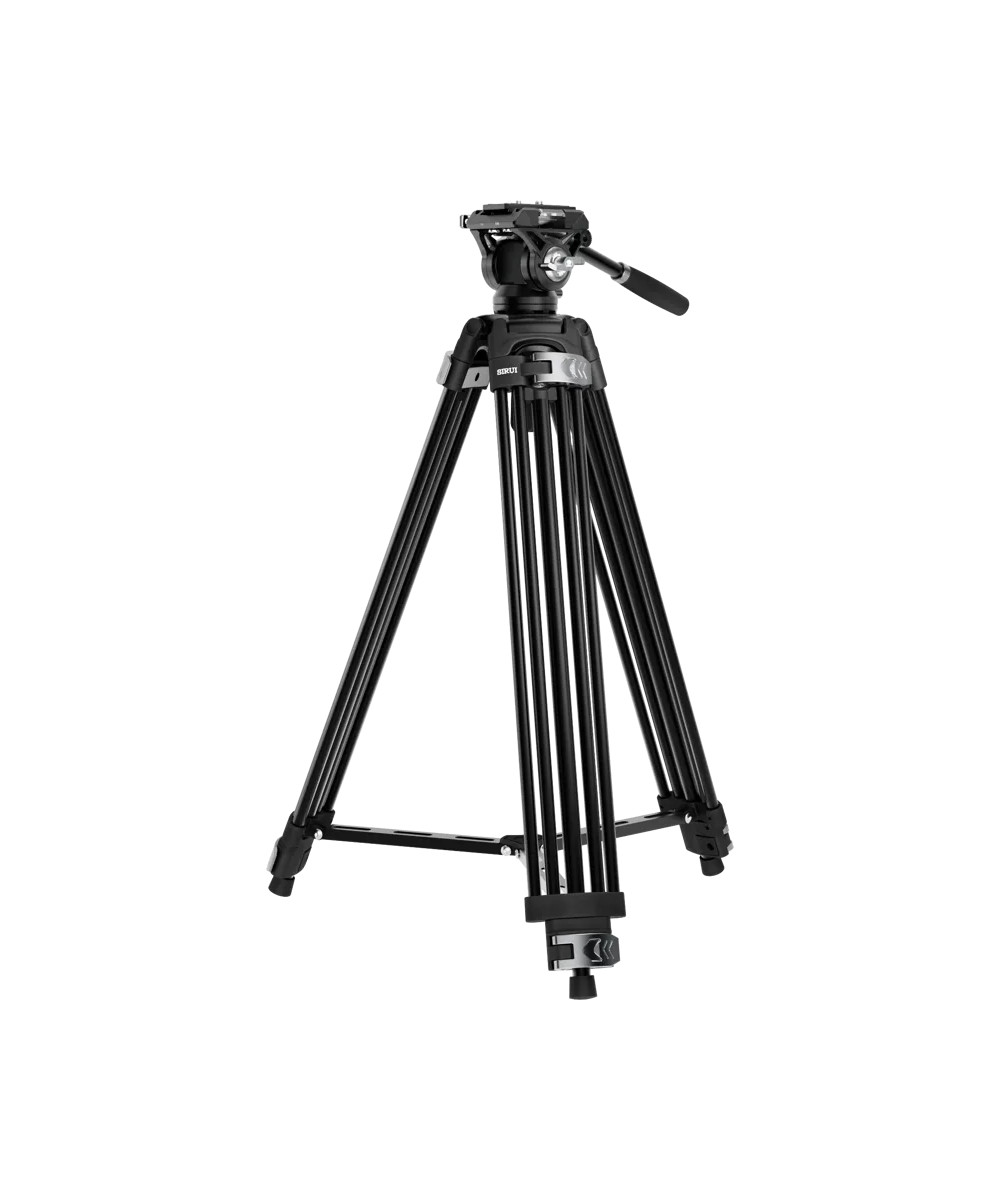 EL-VT01 TREPPIEDE BROADCAST CON TESTA VIDEO SU BASE LIVELLANTE 75MM