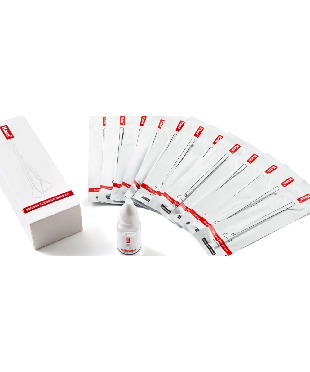 Kit pulizia sensore FULL FRAME con 12 SWAB + Liquido 15 ML