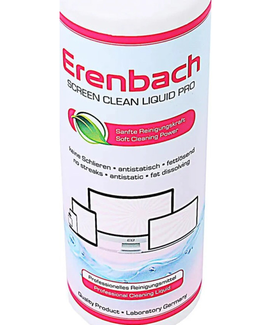 ERENBACH 250 ML PROFESSIONAL CLEANING LIQUID FOR DISPLAY AND MICROFIBER CLOTH 30 X 30 CM
