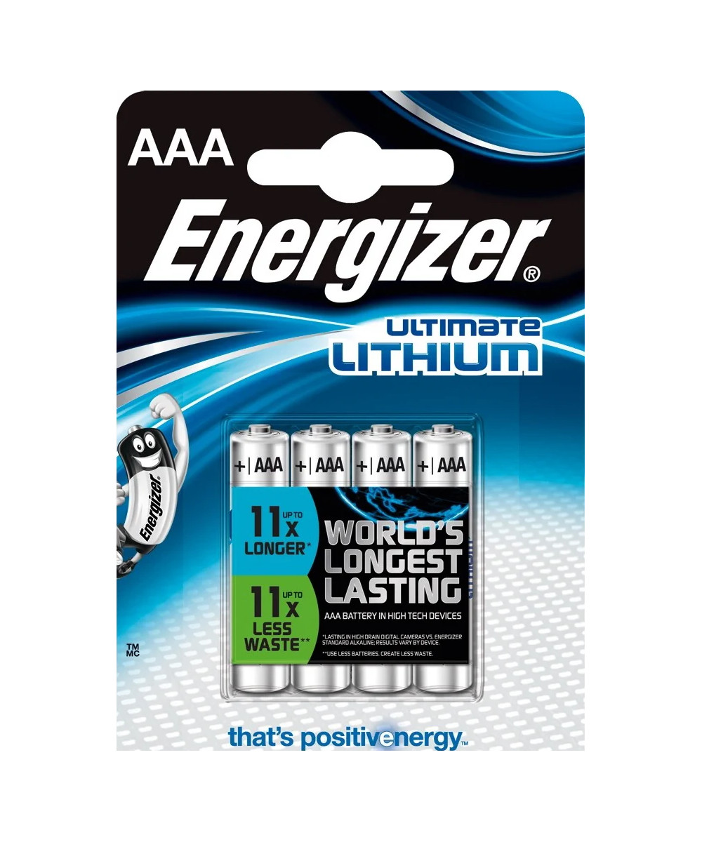 1x4 ENERGIZER Ultimate Lithium Micro AAA 1,5V