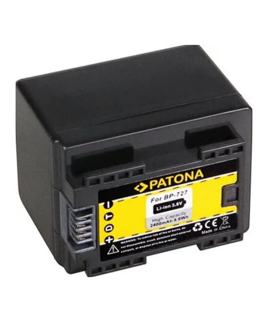 1174 Batteria per Canon BP-727, HR36 HF38 HF306 HFR46 HF48 HF406