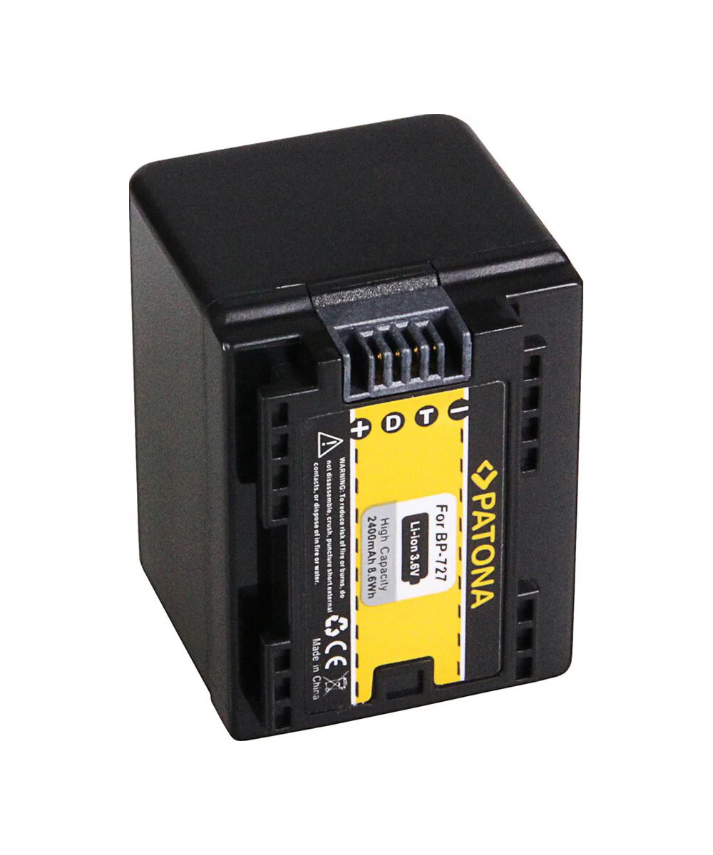 1174 Batteria per Canon BP-727, HR36 HF38 HF306 HFR46 HF48 HF406