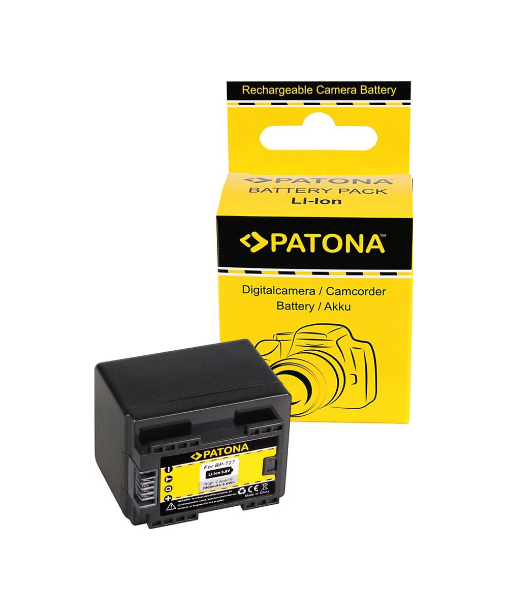 1174 Batteria per Canon BP-727, HR36 HF38 HF306 HFR46 HF48 HF406