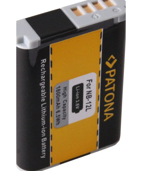 1240 Batteria per Canon NB-12L Legria Mini X Vixia Mini X Powershot G1