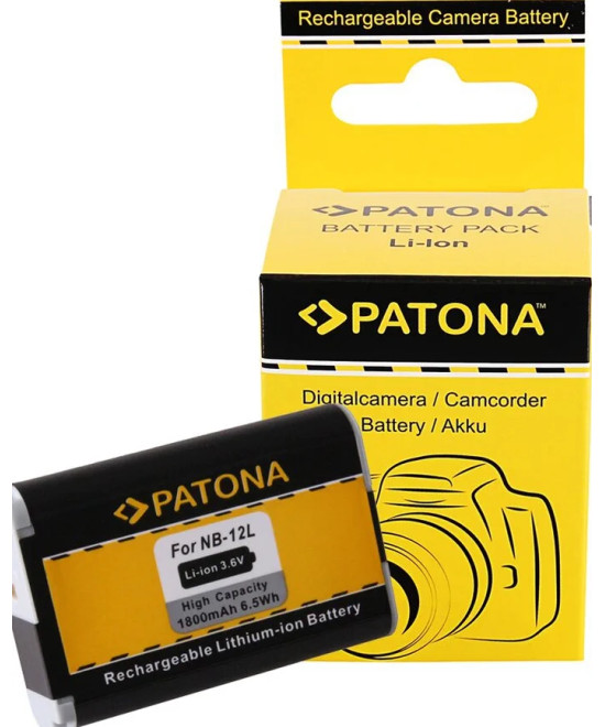 1240 Batteria per Canon NB-12L Legria Mini X Vixia Mini X Powershot G1