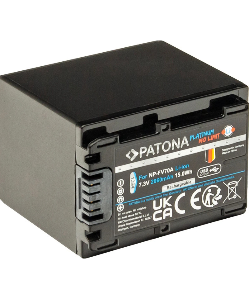 1394 Batteria per fotocamera/videocamera Ioni di Litio 2060 mAh