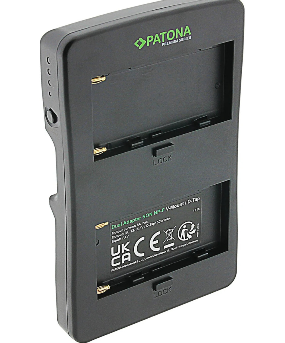 Adattatore Premium V-Mount per batterie Sony NP-F al connettore V-Mount