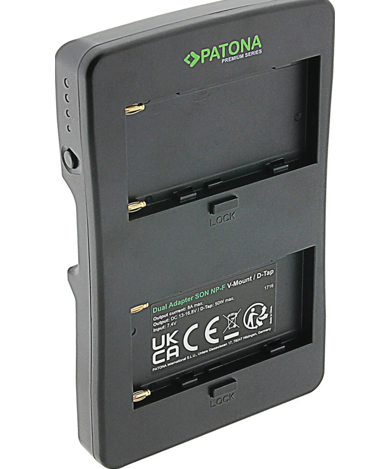 Adattatore Premium V-Mount per batterie Sony NP-F al connettore V-Mount