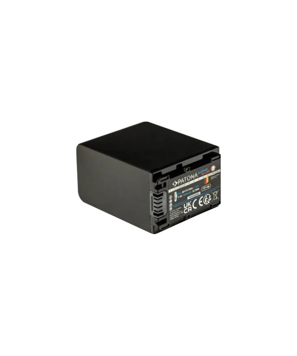 Batteria Platinum con Input USB-C per Sony NP-FV100