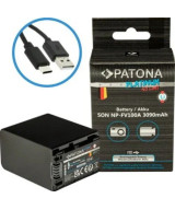 Batteria Platinum con Input USB-C per Sony NP-FV100