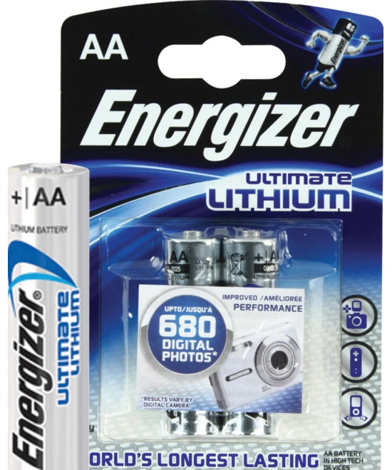 1x2 Energizer Lithium Digital Mignon AA