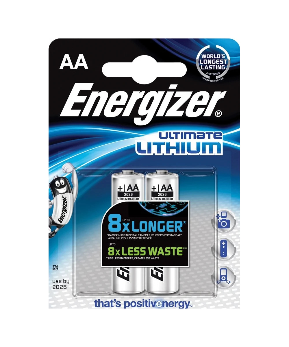 1x2 Energizer Lithium Digital Mignon AA