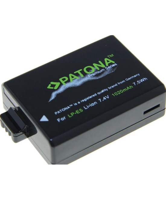 LP-E5 Premium 7.4 V 1020 mAh