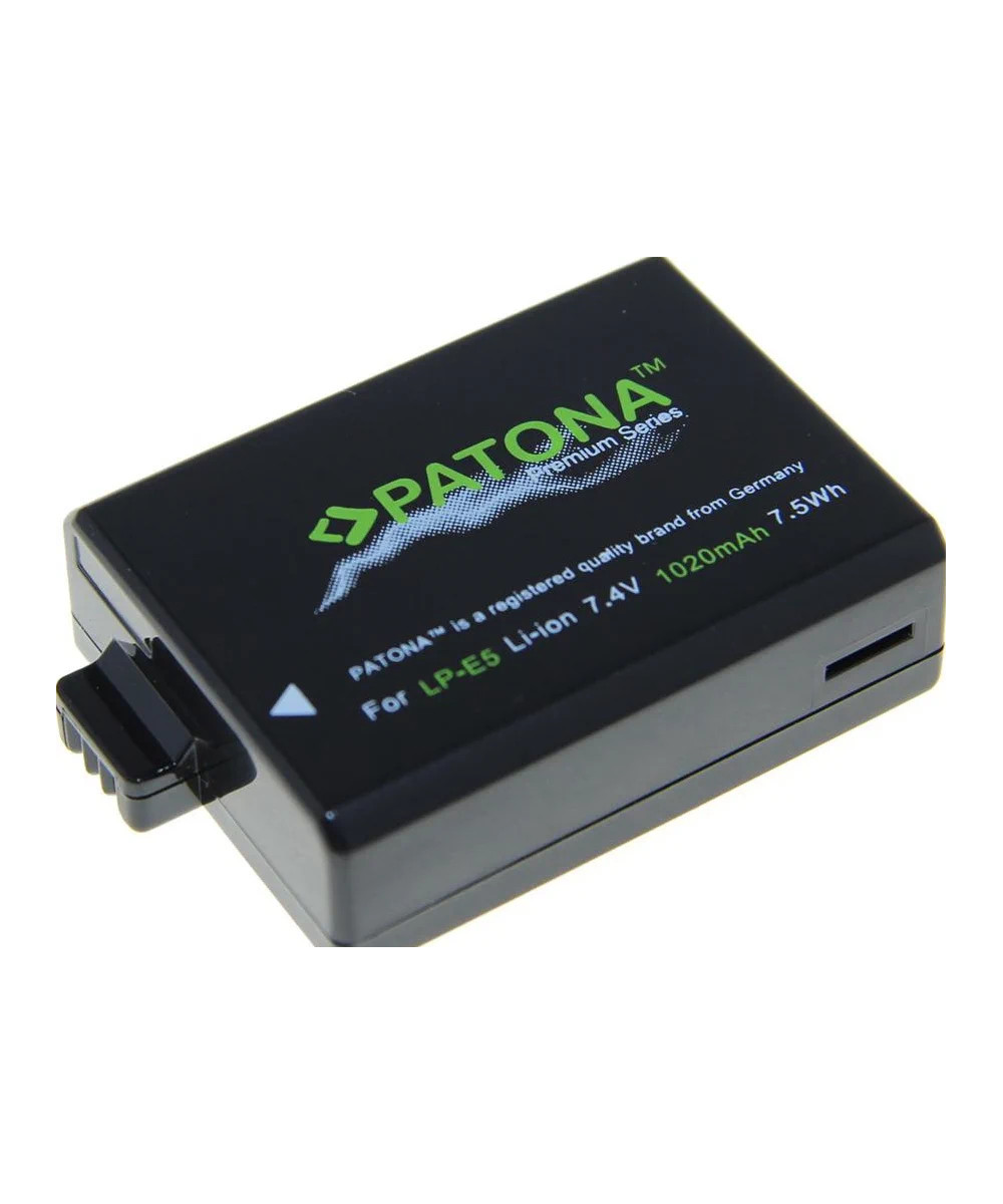 LP-E5 Premium 7.4 V 1020 mAh