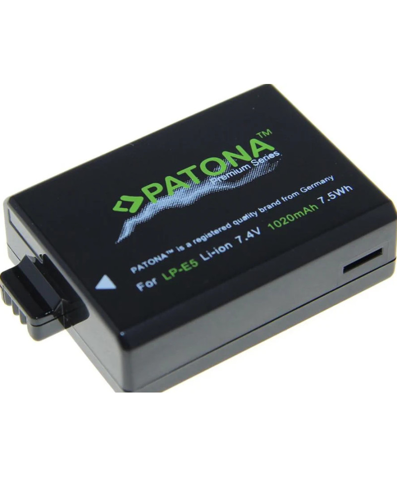 LP-E5 Premium 7.4 V 1020 mAh