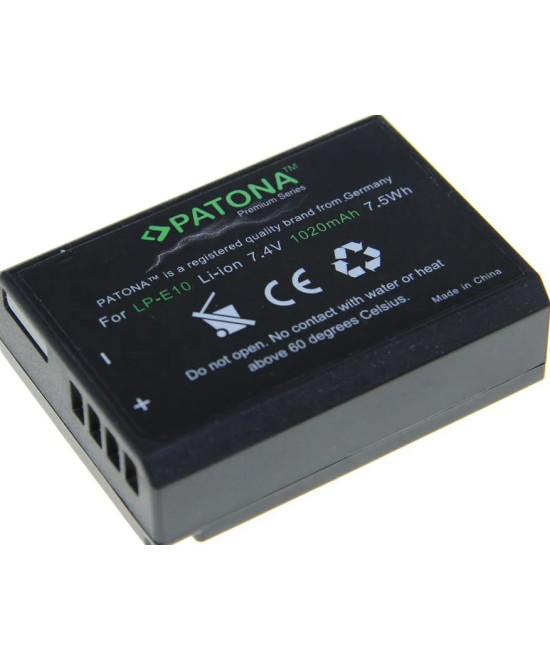 LP-E10 Premium 7.4 V 1020 mAh