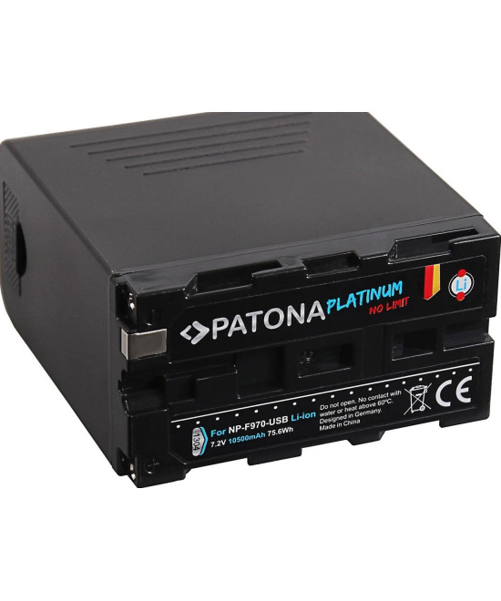NP-F970 Platinum 10050mAh con porta microUSB