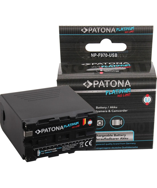 NP-F970 Platinum 10050mAh con porta microUSB
