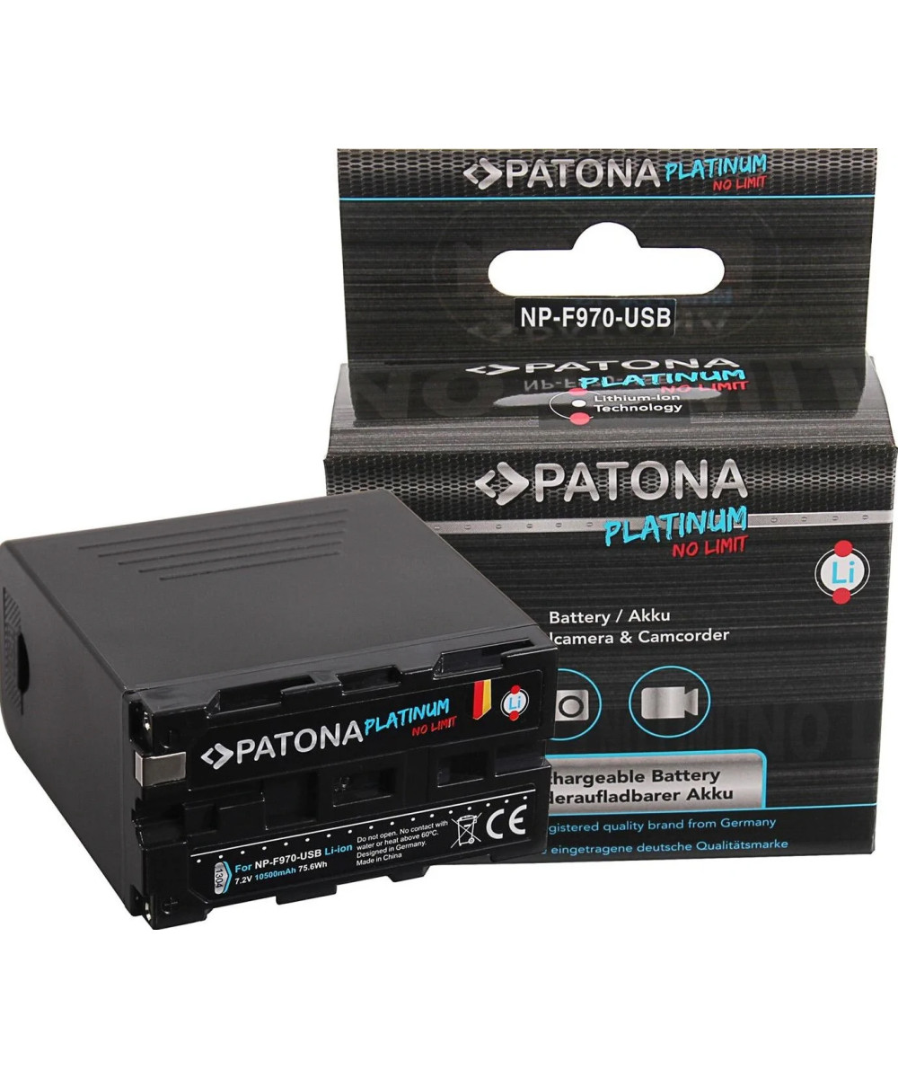 NP-F970 Platinum 10050mAh con porta microUSB