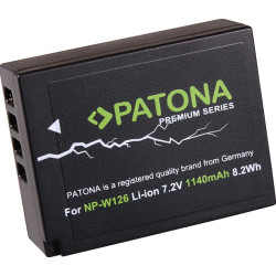 PATONA PREMIUM BATTERY FUJI NP-W126 HS33 EXR FUJIFILM FUJI FINEPIX -PRO 1 HS30 EXR
