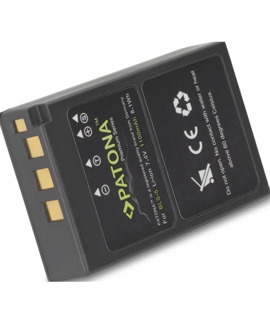 BLS5 Premium 7.4 V 1100 mAh per Olympus